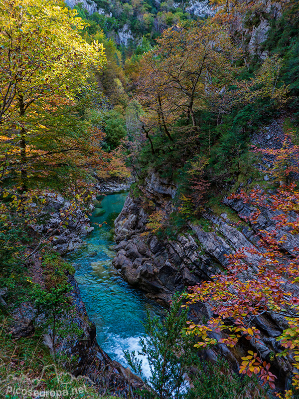 Foto: Río Bellos, Cañon de Añisclo, Pirineos de Huesca, Aragon, Parque Nacional de Ordesa y Monte Perdido