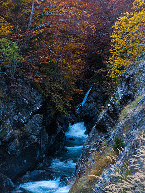 San Nicolas de Bujaruelo y el Valle del réo Ara, Ordesa, Pirineos de Huesca, Aragón.